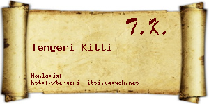 Tengeri Kitti névjegykártya